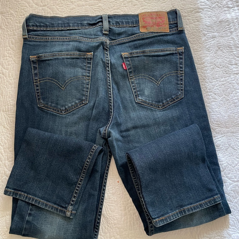 Levi's Indigo Blue Back-Pocket Straight Leg Jeans 34x30
